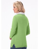 Leaf Cable-Front Cotton-Blend Sweater thumbnail number 2