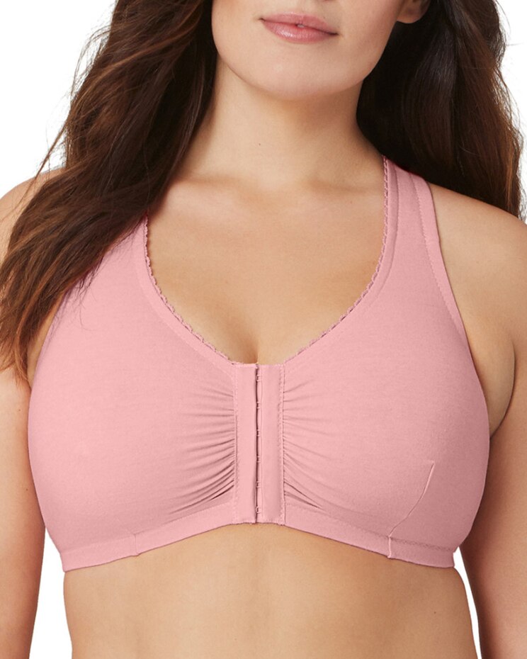 Glamorise FC Cotton T-Back Comfort Bra Wirefree image number 1