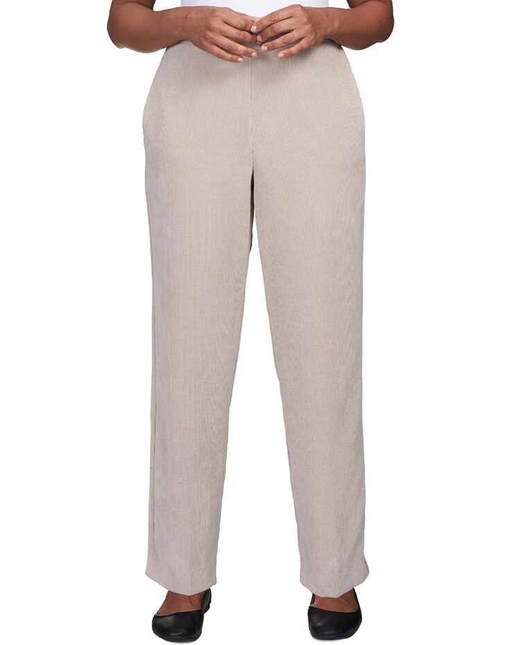 Alfred Dunner® St.Moritz Corduroy Regular Fit Average Length Pant image number 1