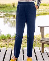 Corded Velour Slim Pull-On Pants thumbnail number 1