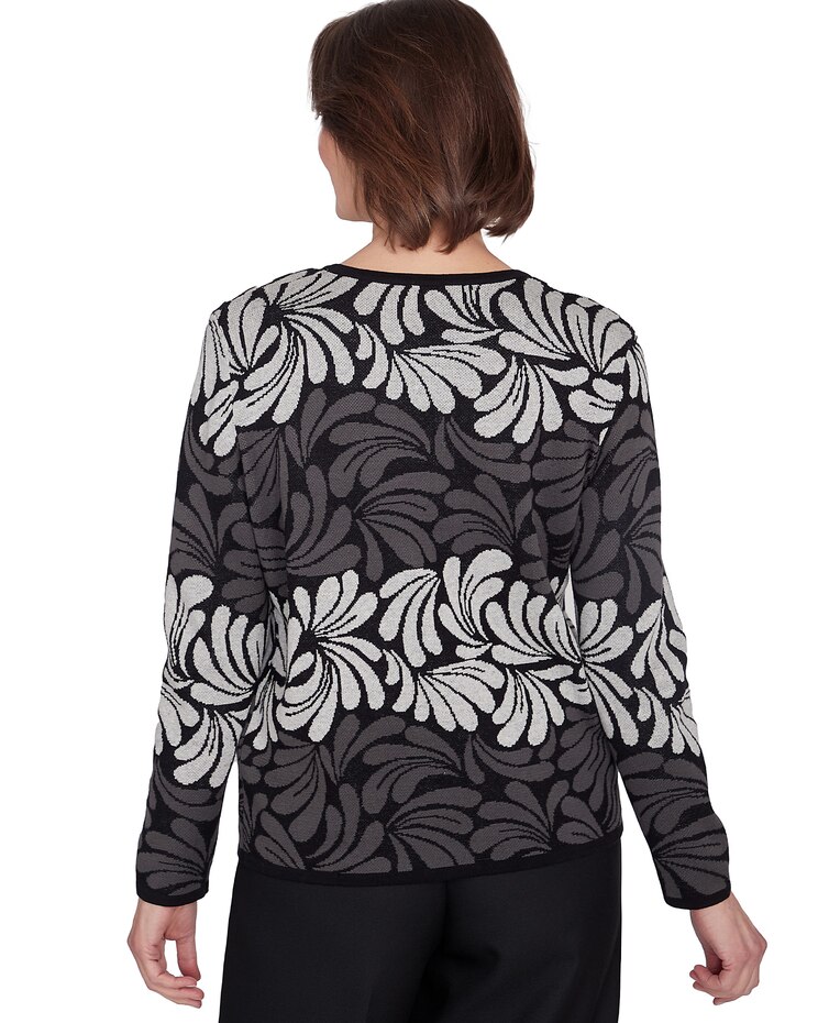 Alfred Dunner® Classics Geometric Ombre Scroll Top image number 2