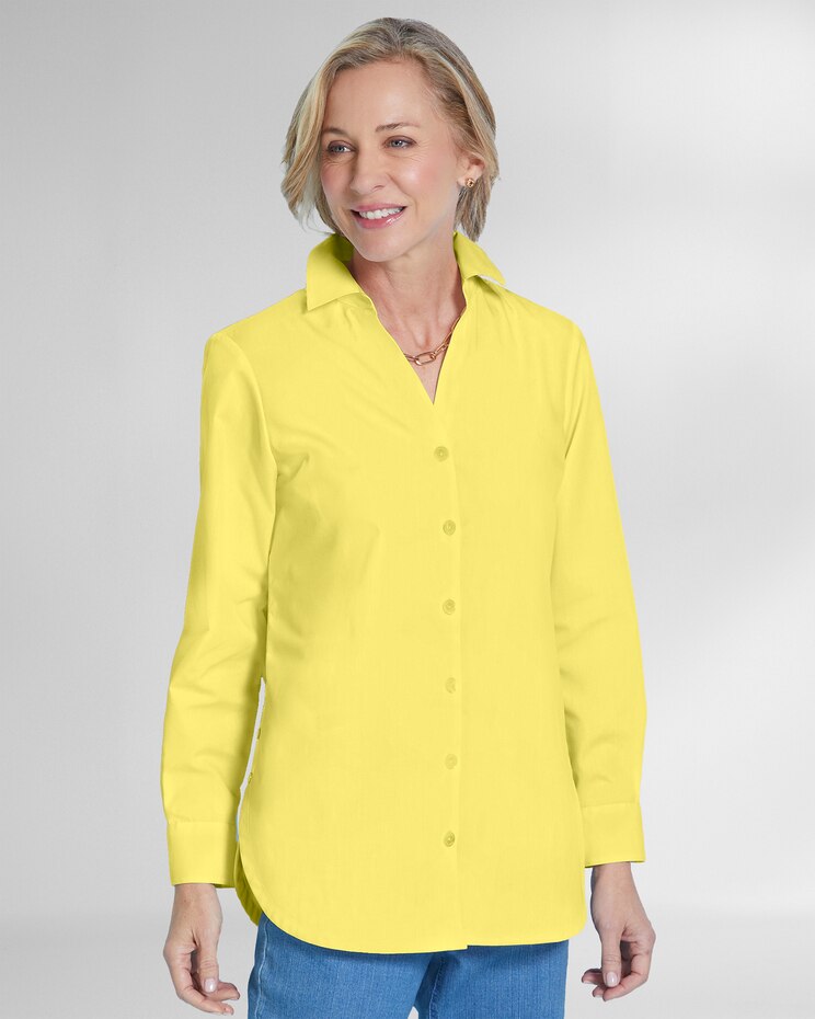 Foxcroft® Non-Iron Side-Button Tunic image number 1