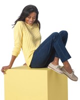 Diamond-Cable Cotton Rollneck Sweater thumbnail number 2