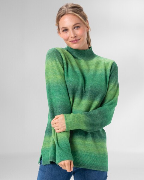 Ombre Mockneck Sweater
