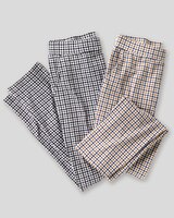 Everyday Knit Check-Print Pants thumbnail number 3