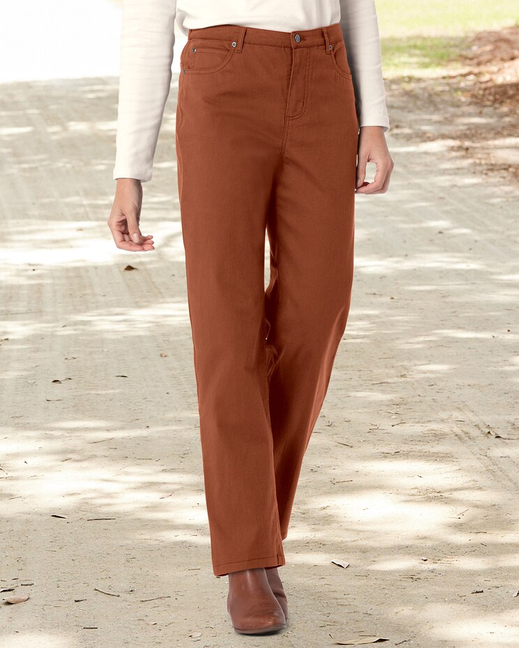 Dreamflex Color Straight-Leg Jeans image number 1