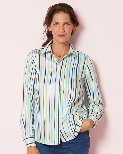 Foxcroft® Mixed Stripe Non-Iron Shirt