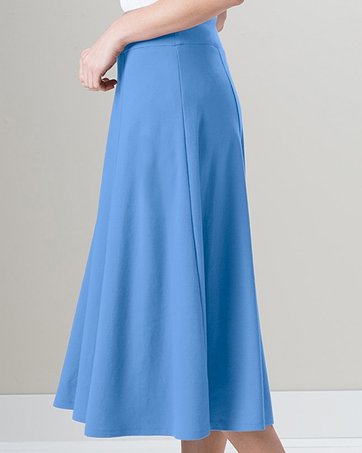 Everyday Knit Solid Long Skirt image number 3