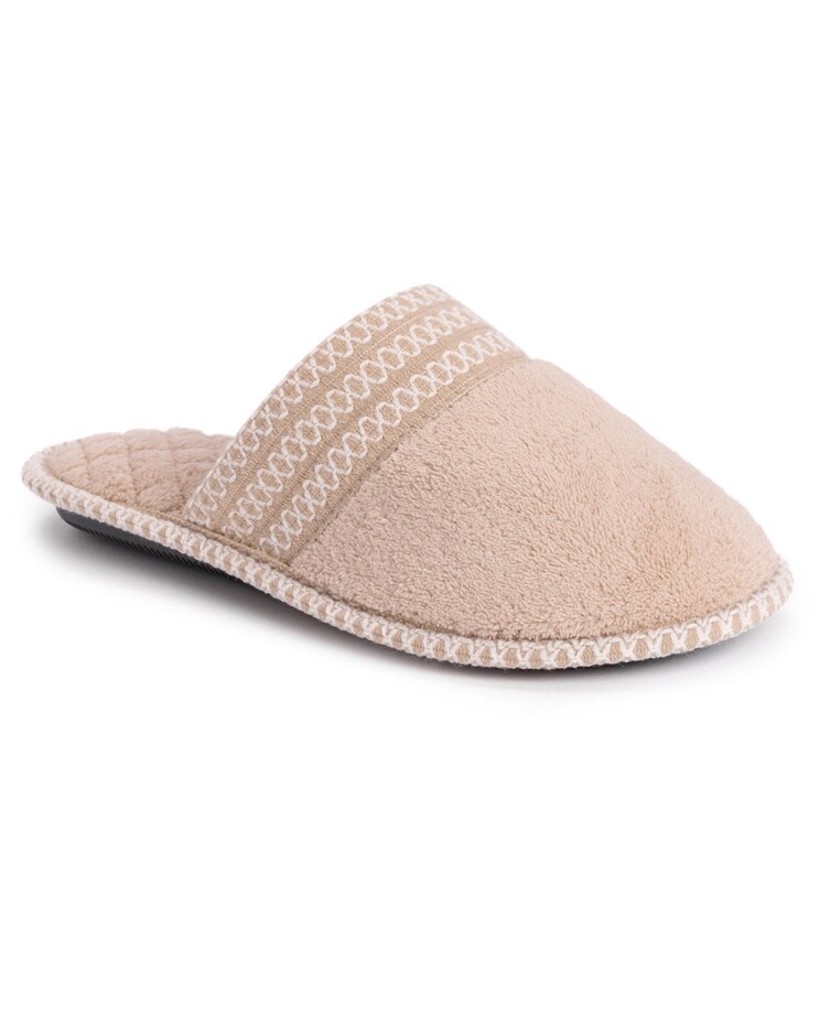 MUK LUKS® Cathy Micro Chenille Wide Tape Scuff Slipper image number 1