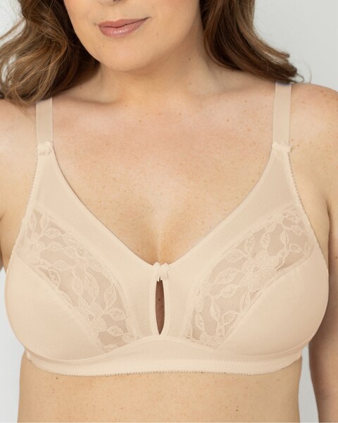 2-Pack Tricot and Lace Keyhole Bra