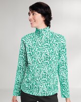 Prima™ Cotton Stencil Floral Turtleneck thumbnail number 1
