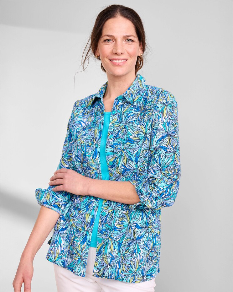 Easy Breezy Tropical-Print Shirt  image number 1