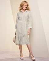Sunwashed Linen Shirtdress thumbnail number 1