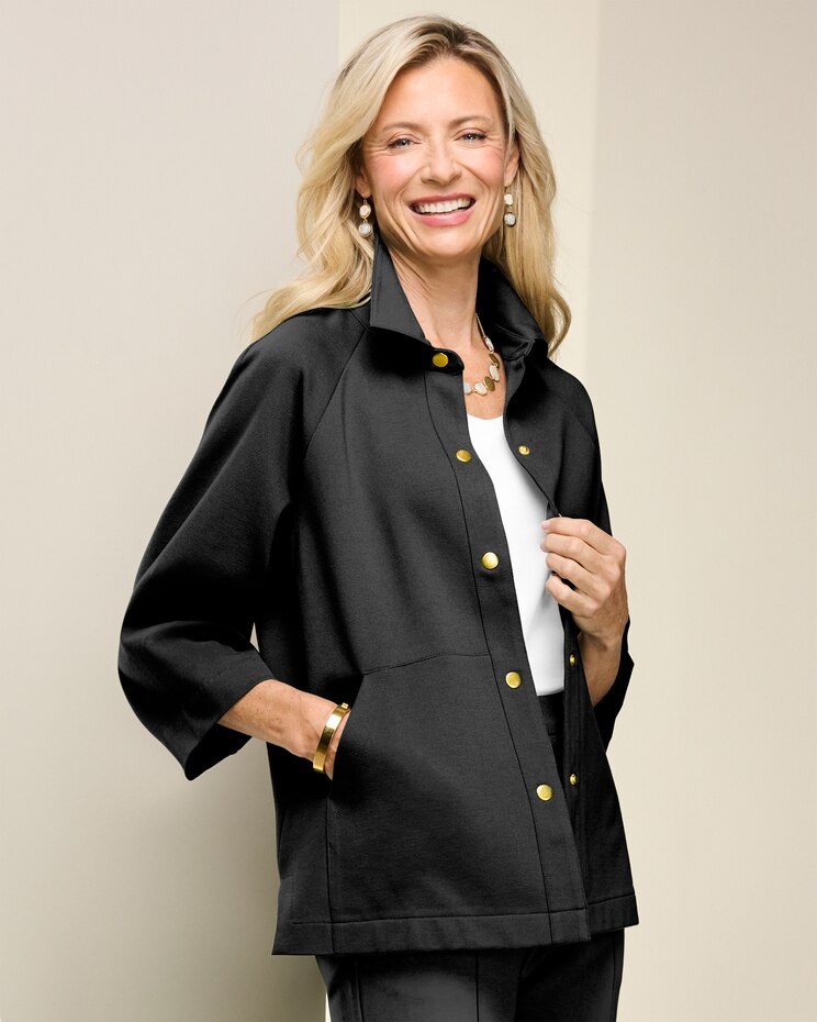Slimtacular® Ponte Swing Jacket image number 1