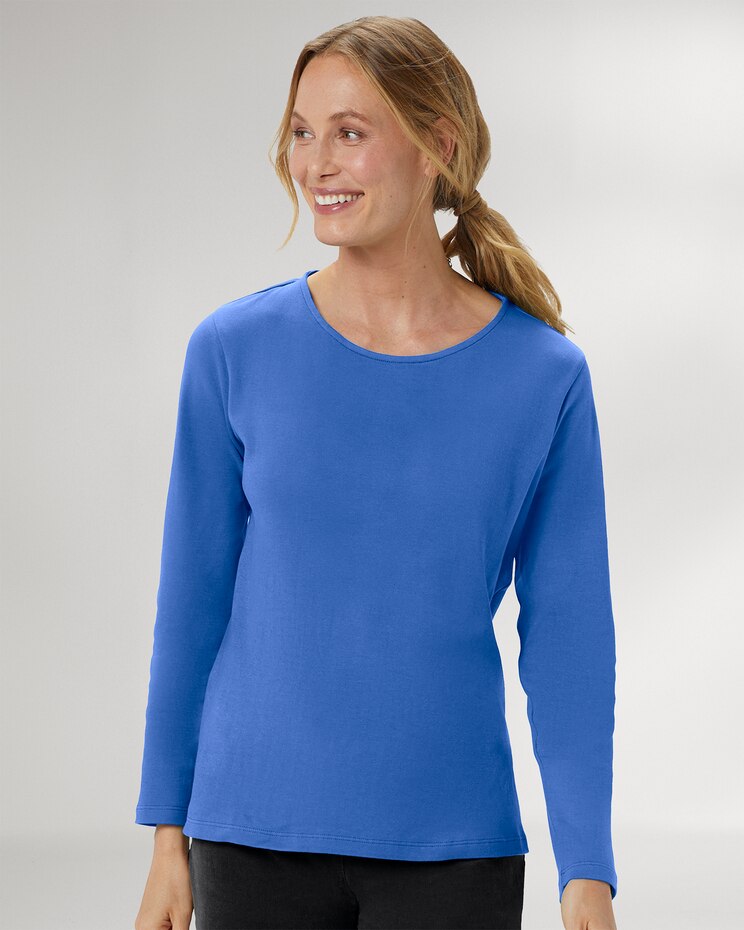 Essential Cotton Solid Jewelneck Tee image number 1