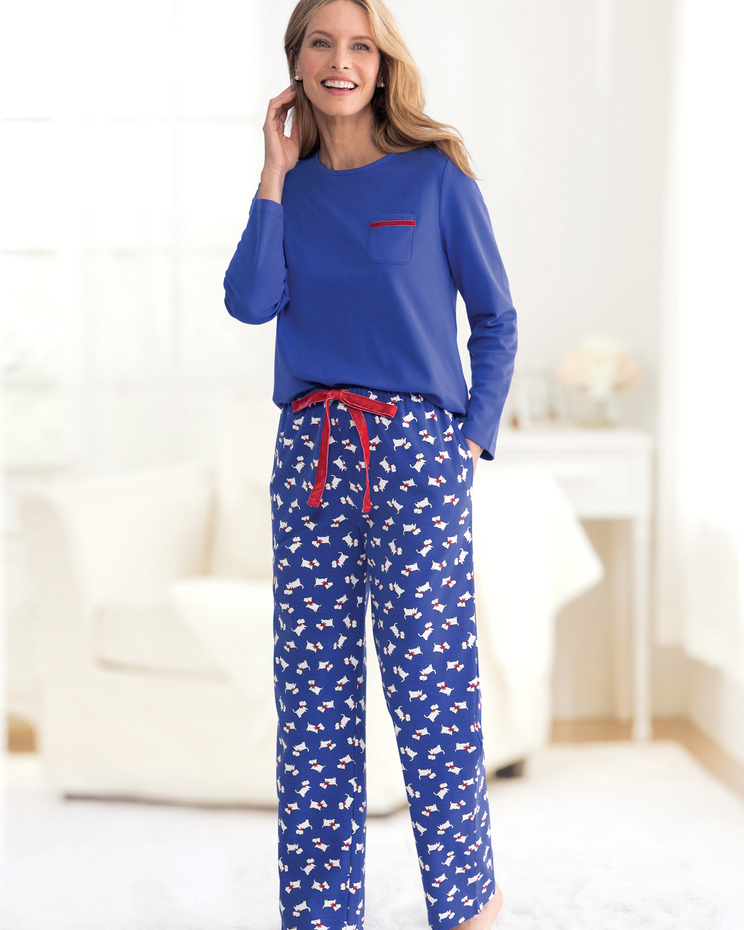 Scotty Dog Knit Pajama image number 1