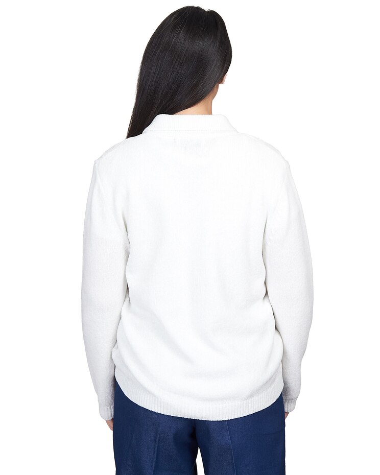 Alfred Dunner® Classics Classic Zip Up Front Cardigan image number 5