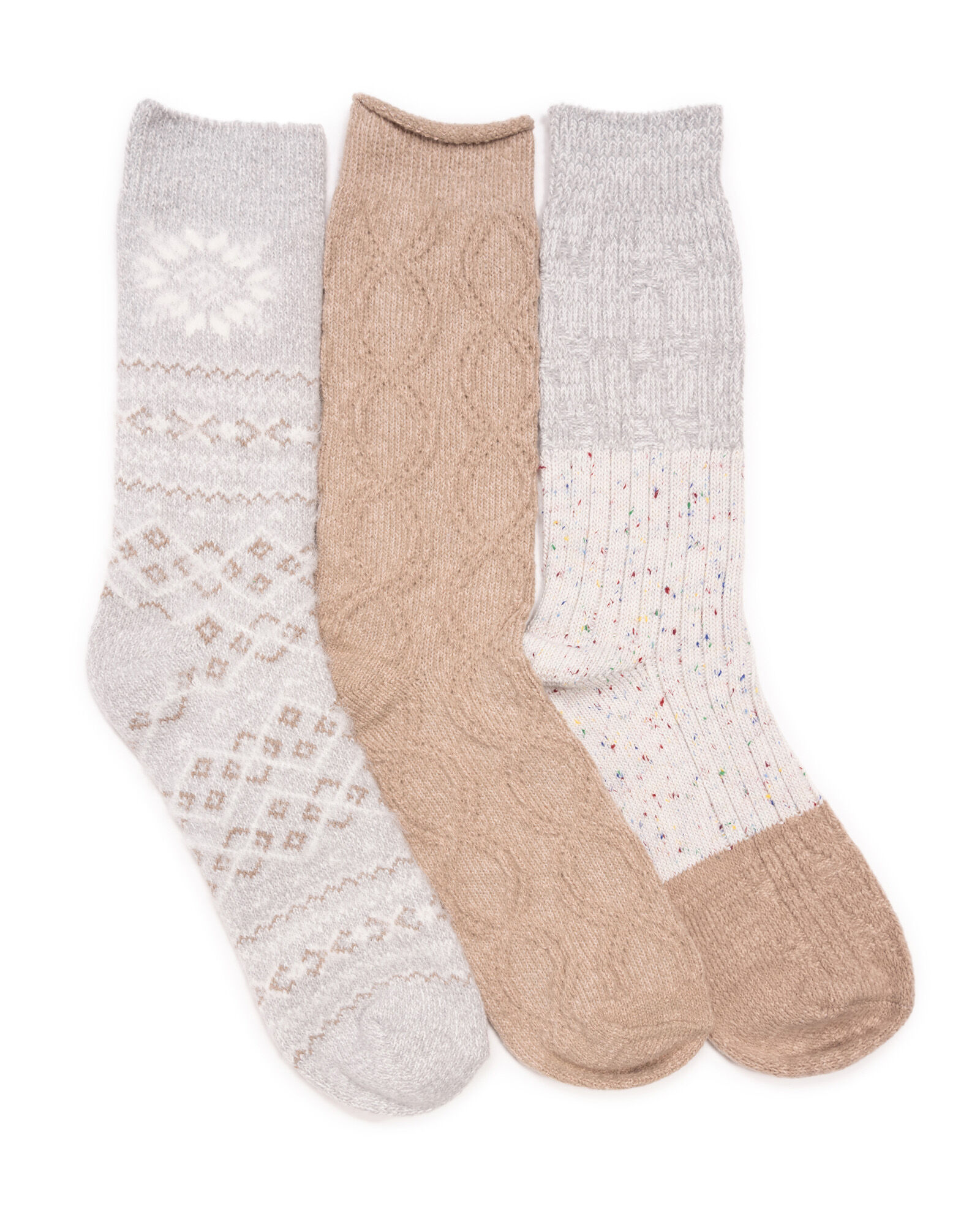 MUK LUKS Women s Microfiber Boot Socks 3Pr Pack Socks Appleseed s