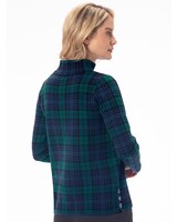 Black Watch Plaid Mockneck Sweater thumbnail number 2