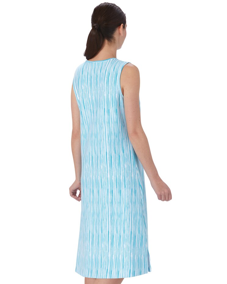 Brushstroke Stripe Knit Tank Dress image number 2