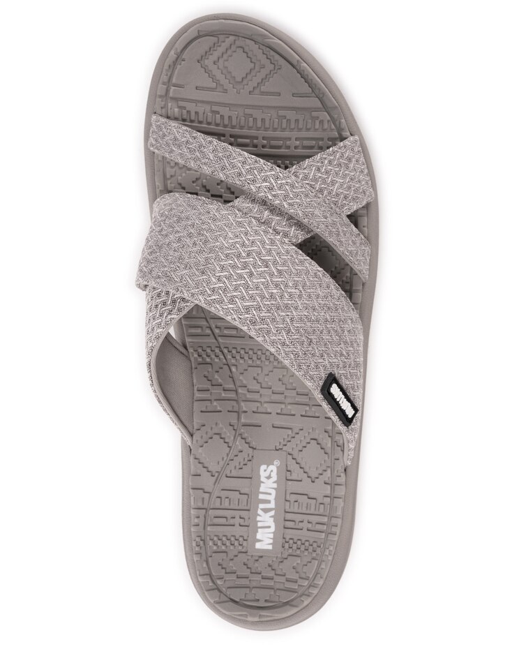 MUK LUKS® Women's Sassy Cross-Over Slide Sandal image number 3