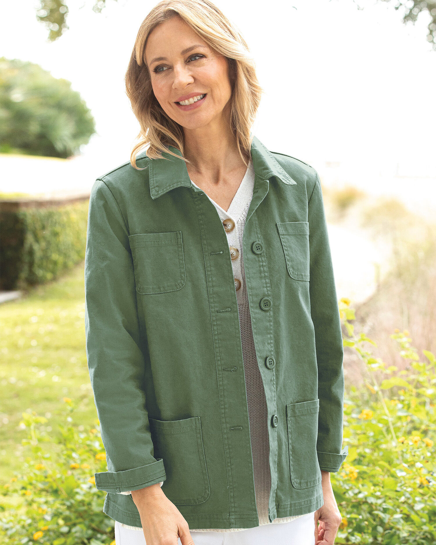 Women's canvas field jacket sale