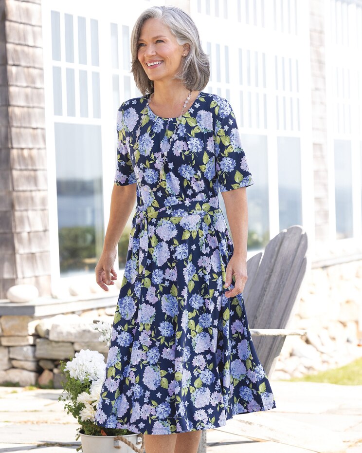 Limited Edition Blooming Hydrangea Knit Dress image number 1