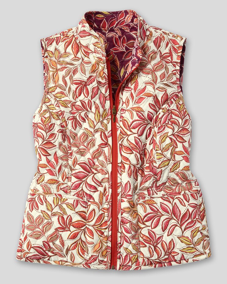 Berkshire Autumn Leaves Reversible Vest image number 3
