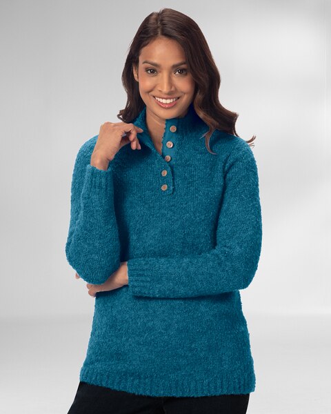 Cuddle Boucle Pullover Sweater