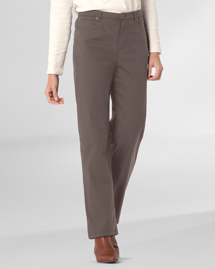 DreamFlex Color Comfort-Waist Relaxed Straight Leg Jeans image number 1