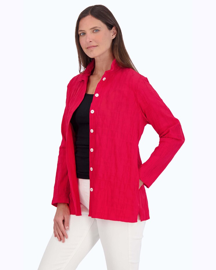 Carolina Easy Care  Crinkle Shirt Jacket image number 7