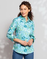 Foxcroft® Abstract Floral Shirt thumbnail number 1
