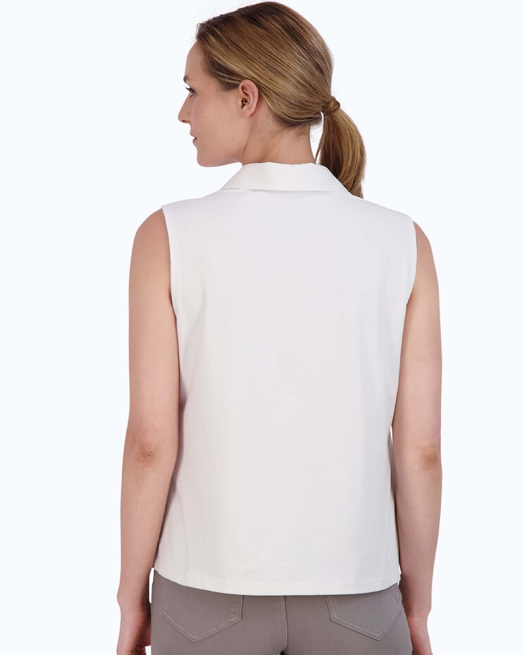 Foxcroft Ricki Knit-Woven Layering Tank image number 2