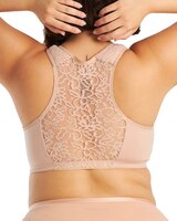 Leading Lady Indy Cotton Front-Close Lace Racerback Bra thumbnail number 6