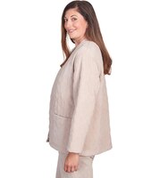 Alfred Dunner® St.Moritz Quilted Chenille Corduroy Jacket thumbnail number 4