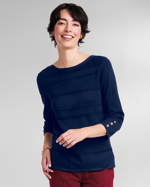 Madison Textured Stripe Sweater