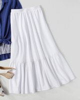 Boardwalk Knit Flounced Midi Skirt thumbnail number 2