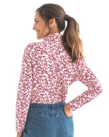 Essential Cotton Leaf & Berries Print Turtleneck thumbnail number 3