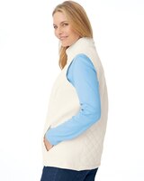 Diamond Quilted Zip-Front Vest thumbnail number 2