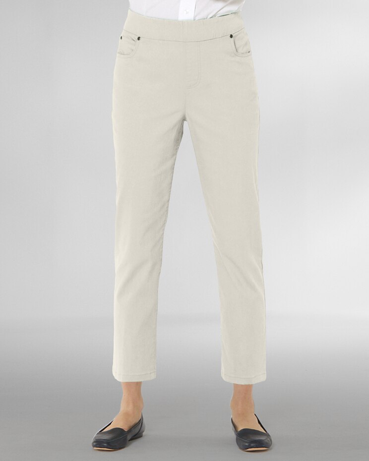 DreamFlex Color Easy Pull-On Cropped Jeans image number 1