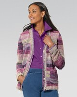 Space-Dyed Bouclé Cardigan thumbnail number 1