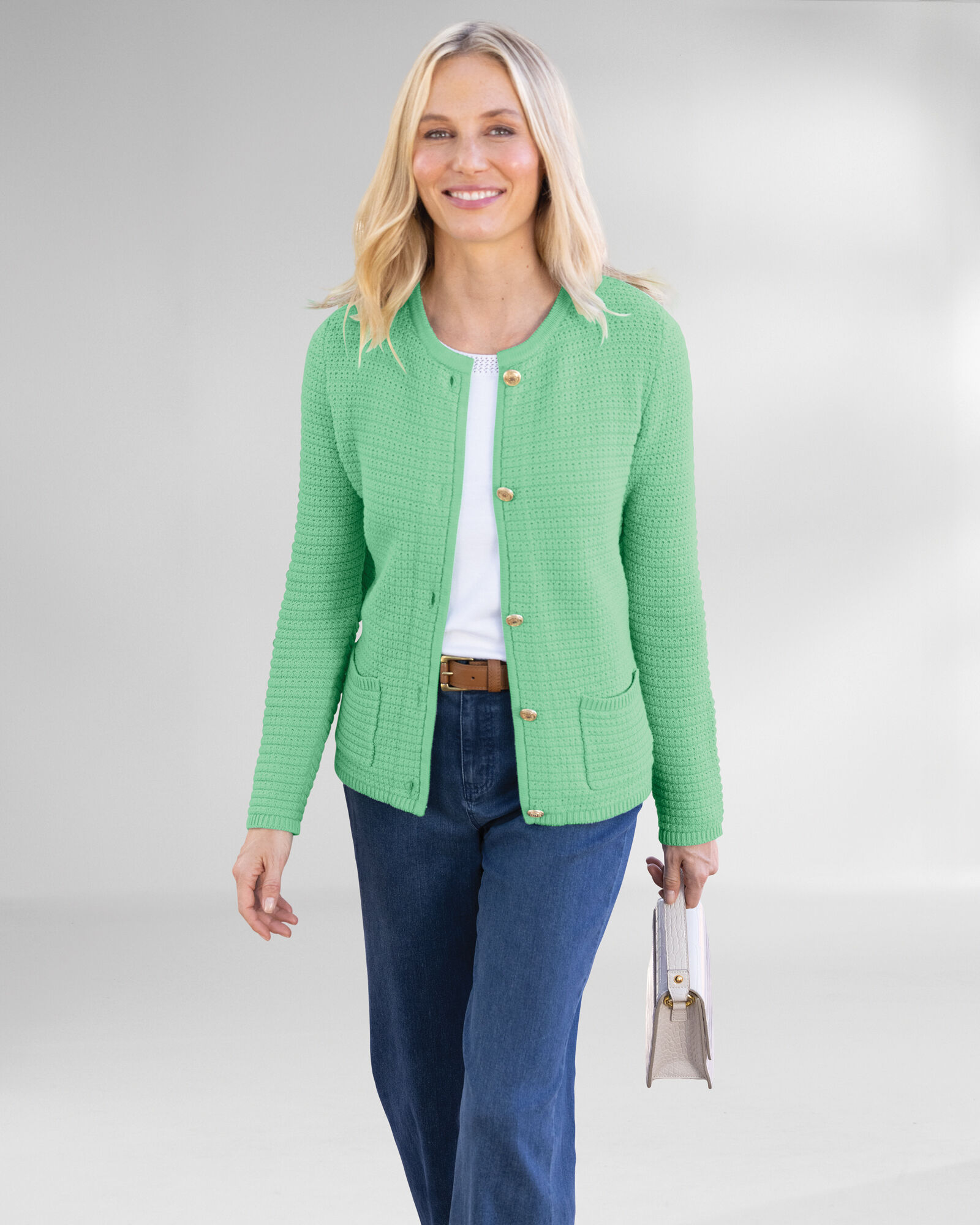 Bayside Cotton Shaker-Stitch Cardigan | Appleseed's Bayside Cotton Shaker-Stitch Cardigan | Appleseed's