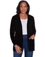 Alfred Dunner® Classics Chenille Cardigan with Pockets thumbnail number 1