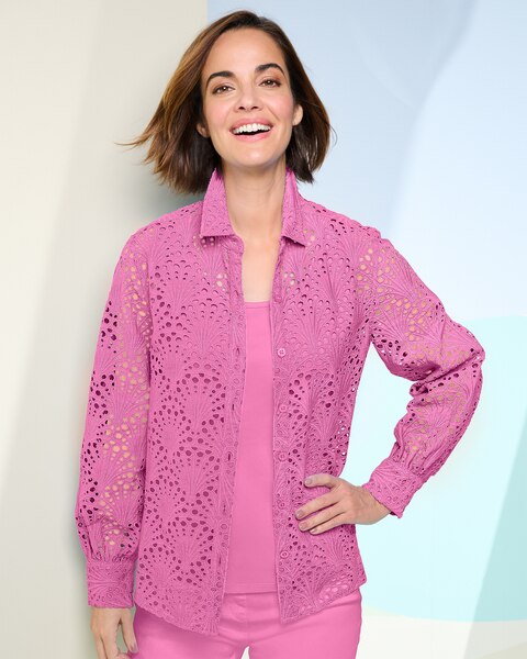 Scallop Eyelet Big Shirt