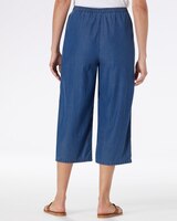 Tencel/Cotton Denim Pull-On Capri thumbnail number 2