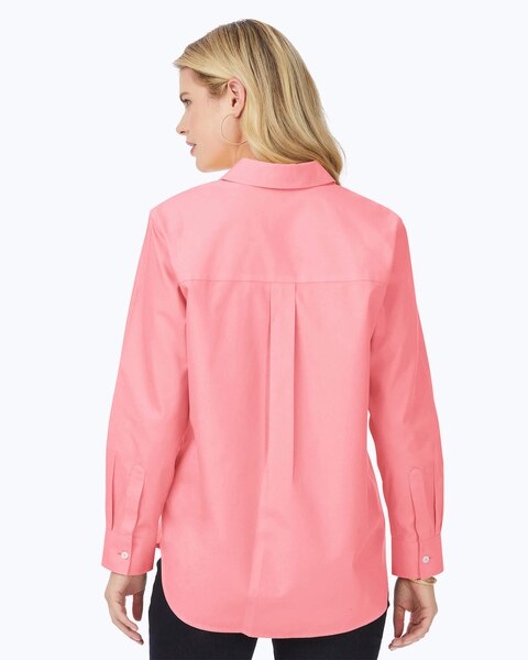 Boyfriend Long Sleeve Pinpoint Shirt