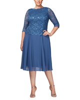 Tea-Length Mock Dress  thumbnail number 2