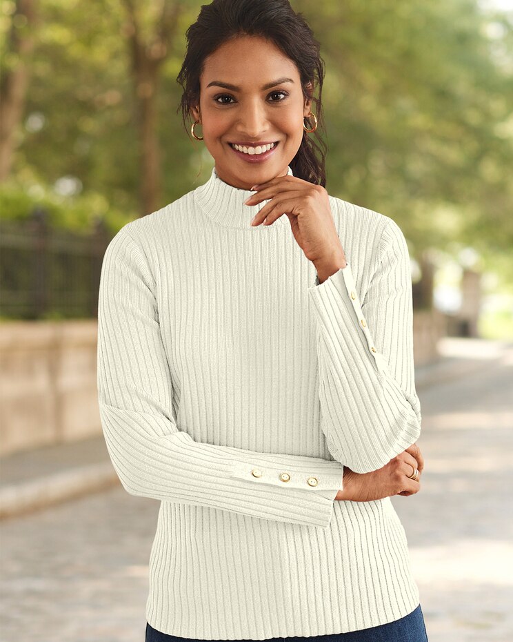 Madison Ribbed Mockneck Sweater image number 1