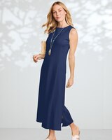 Boardwalk Knit Solid Sleeveless Dress  thumbnail number 1