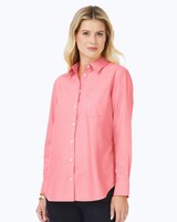 Boyfriend Long Sleeve Pinpoint Shirt thumbnail number 1